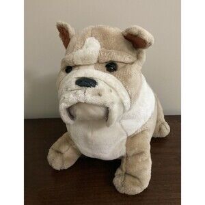 WalMart Realistic English Bulldog Plush Stuffed Animal